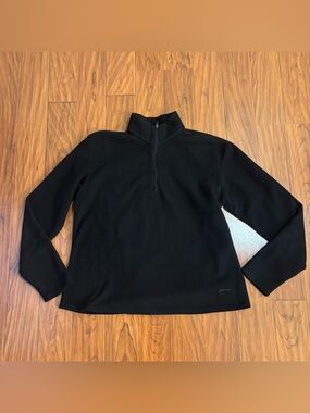 Patagonia Vintage Capilene Expedition Black Zip Up Fleece Sweater Womens Large